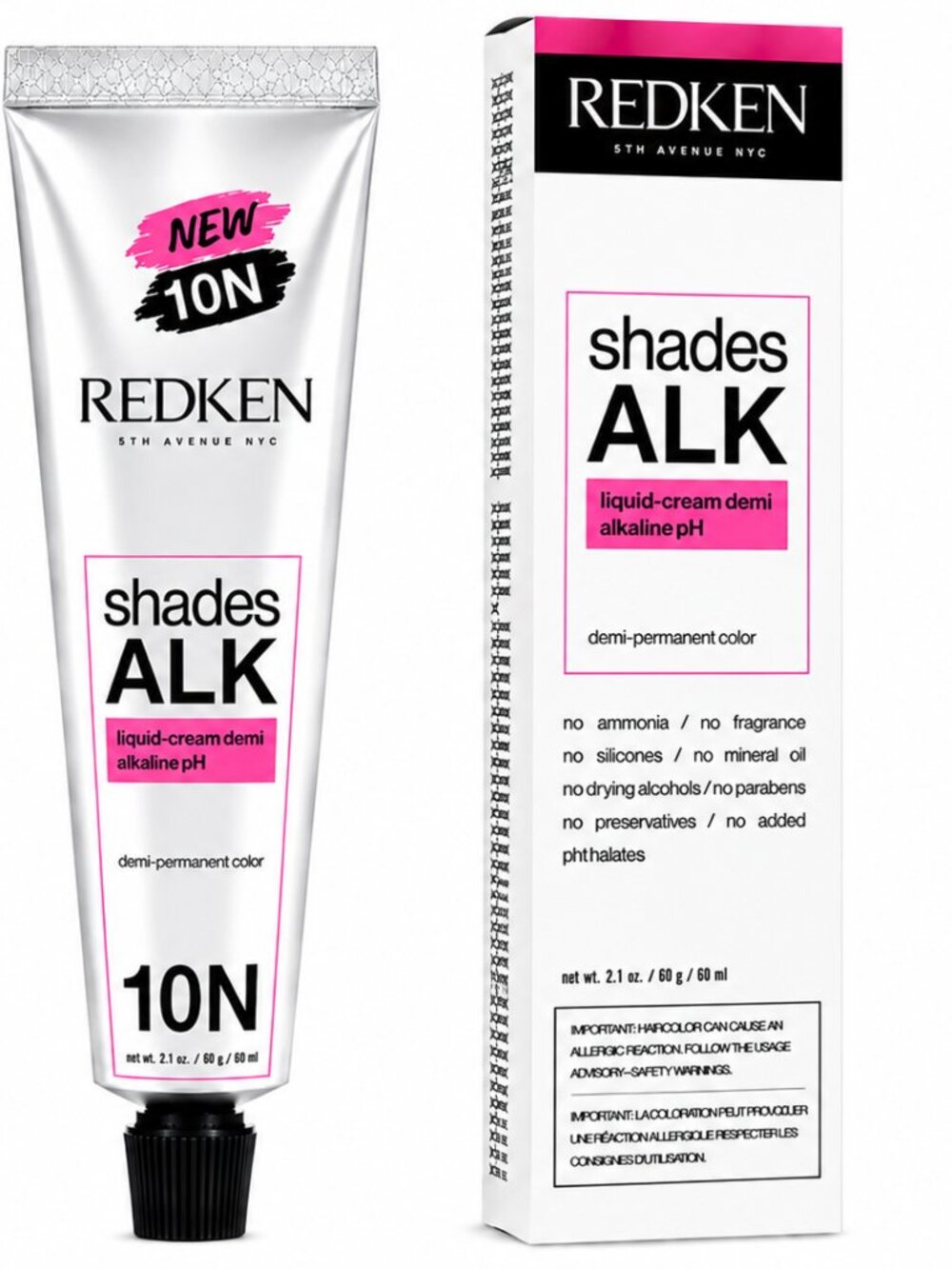 Redken Shades ALK 10N Natural Demi-Permanent Hair Color 2.1 oz